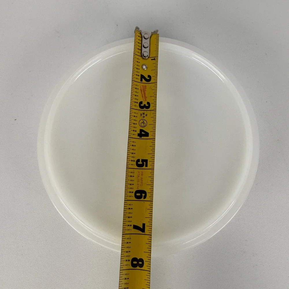 Vtg Milk Glass Round‎ Casserole Dish Replacement Lid ONLY Fits 8 Inch